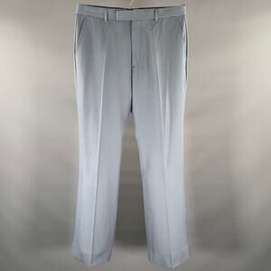 GUCCI Size 32 Blue Wool Zip Fly Dress Pants